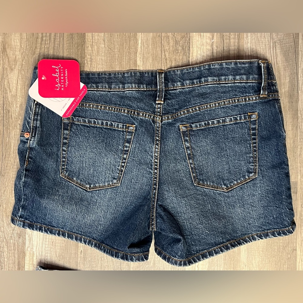 2 Pairs of Isabel Maternity Expandable Side Shorts Size 8 Brand New With Tags - Picture 4 of 6